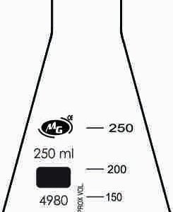 Erlenmeyer/Conical, Flasks, Narrow Neck with Graduation